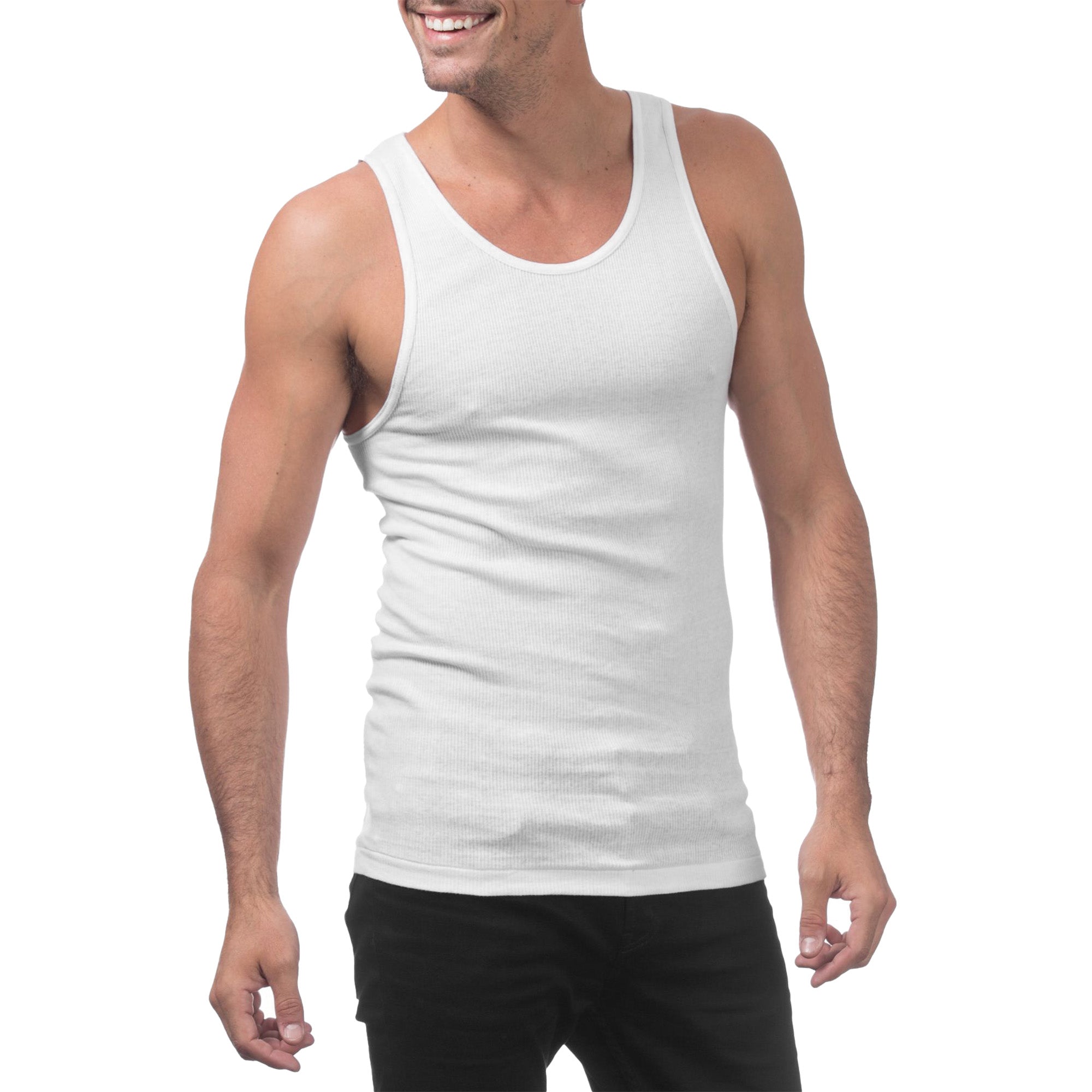 Pro Club Men's Ringspun Cotton Ribbed A-Shirt image 5