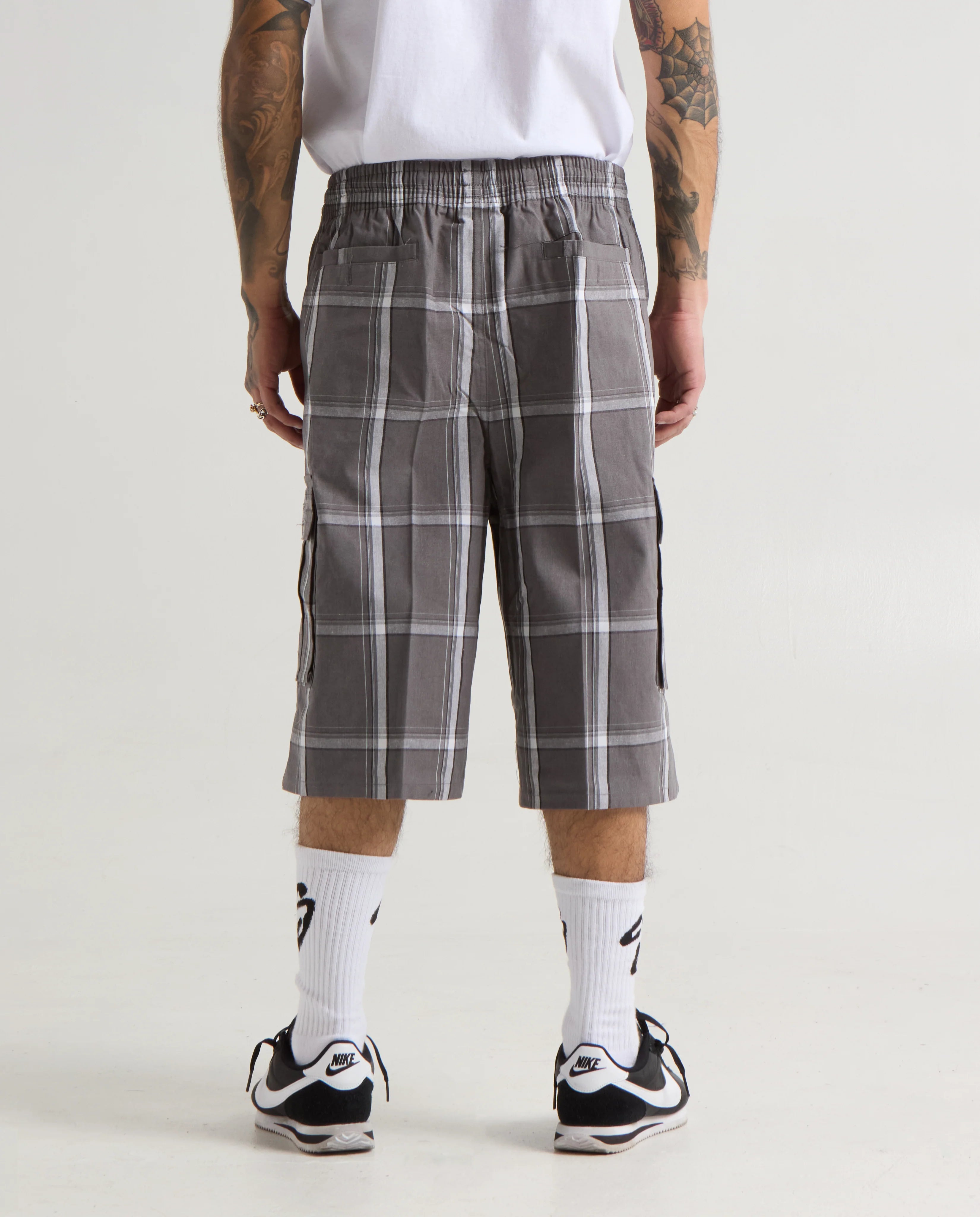 Shaka Wear Plaid Cargo Shorts image 7