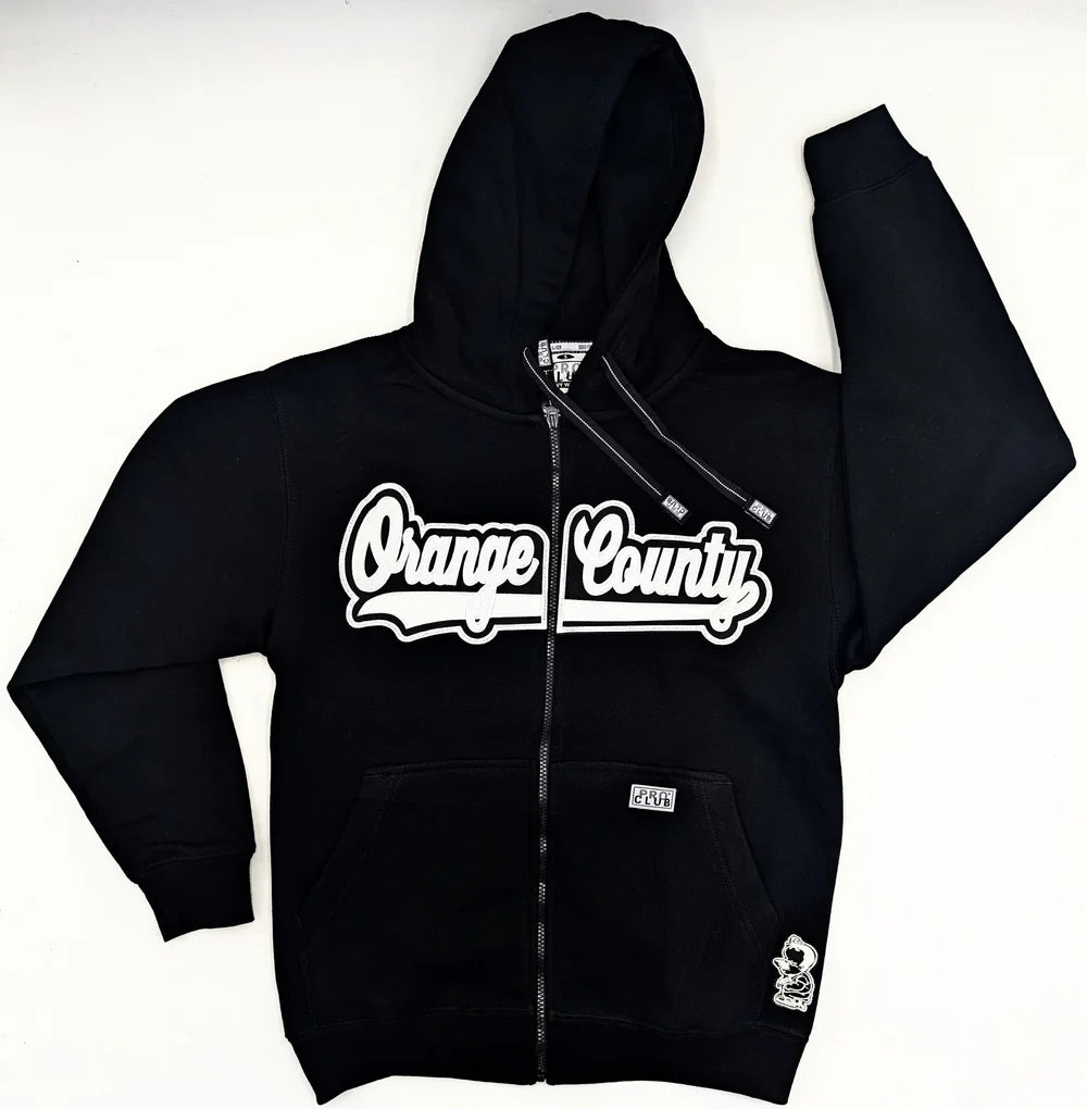 Charlie's Tattoo Orange County "Script" Zip Up Hoodies image 0