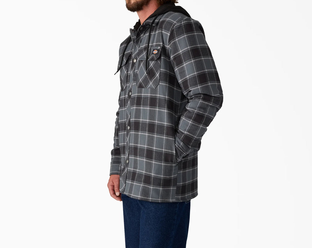 Dickies Water Repellent Flannel Hooded Shirt Jacket image 11