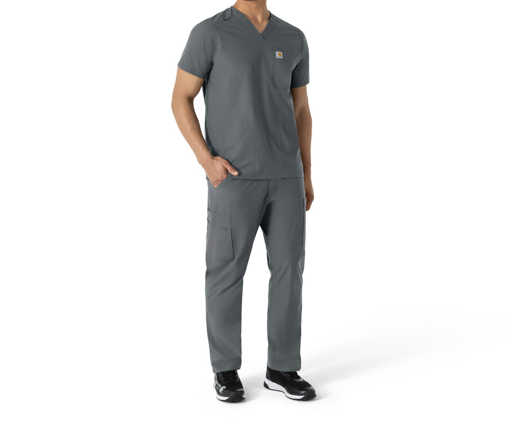Carhartt Men's V-Neck Shirttail Scrub Top image 4