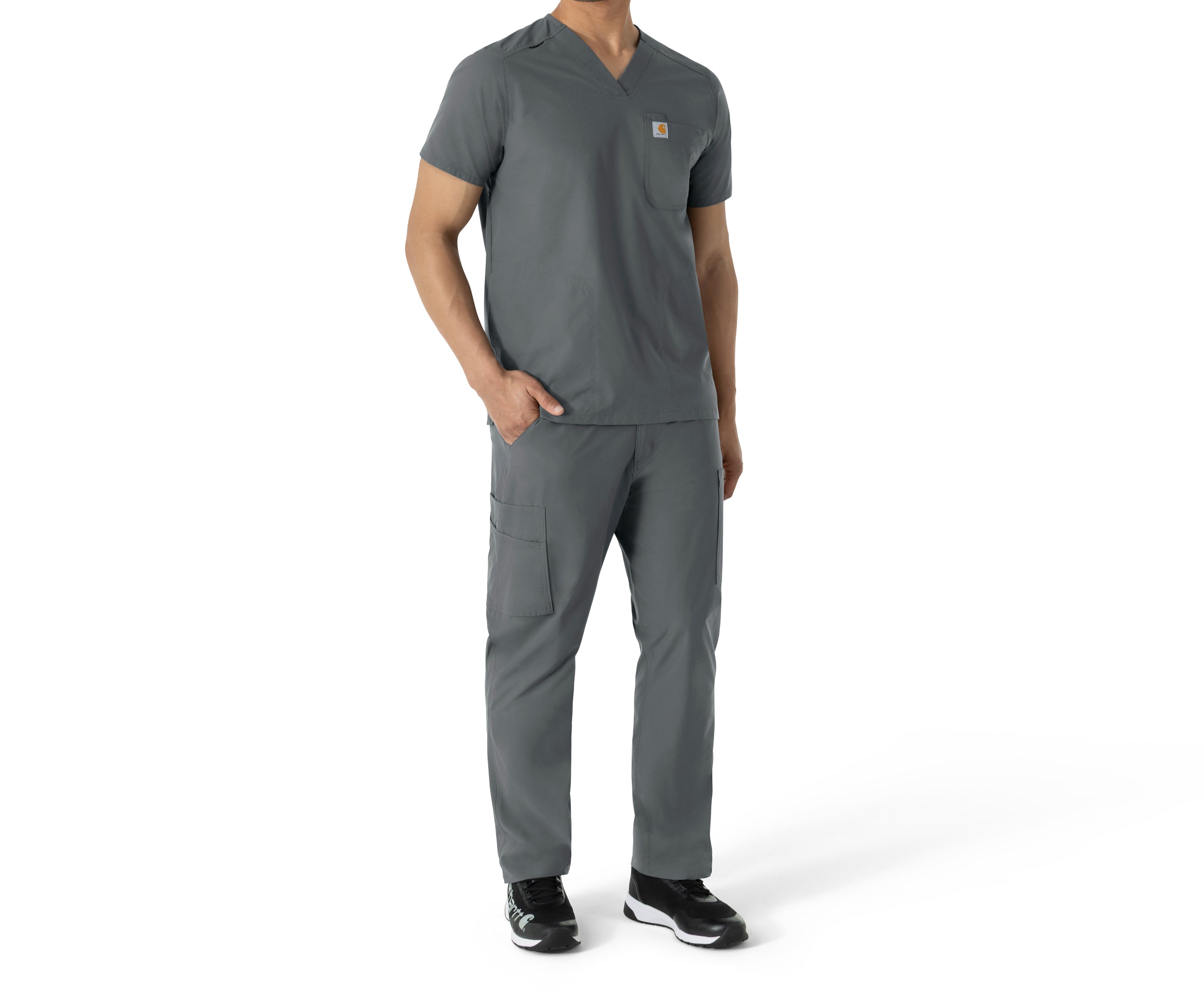 Carhartt Men's V-Neck Shirttail Scrub Top image 4