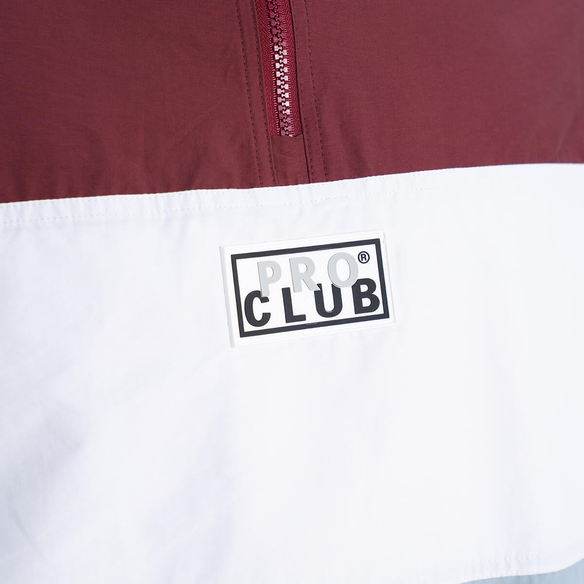 Pro Club Men's Comfort Tri-Color Cotton/Nylon Half Zip Track Jacket